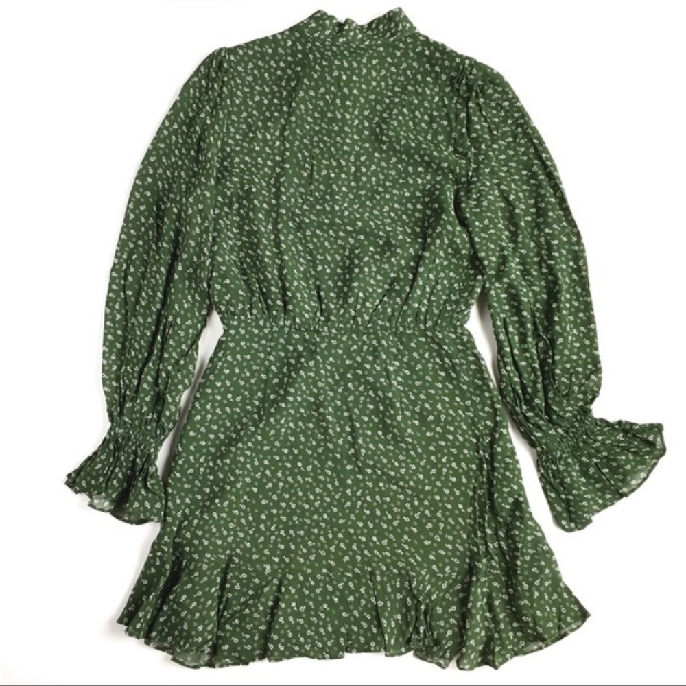 ISLA "Eurydice" Forest Florals LS Ruffle Dress - Picture 4 of 8
